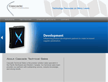 Tablet Screenshot of cascade-tech.com